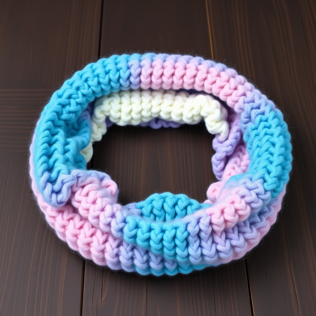 Aurora Borealis Infinity Scarf Free Pattern