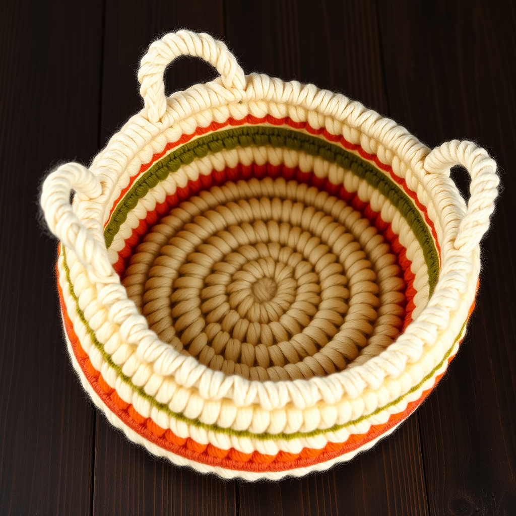 Rustic Harvest Tote Basket Free Pattern