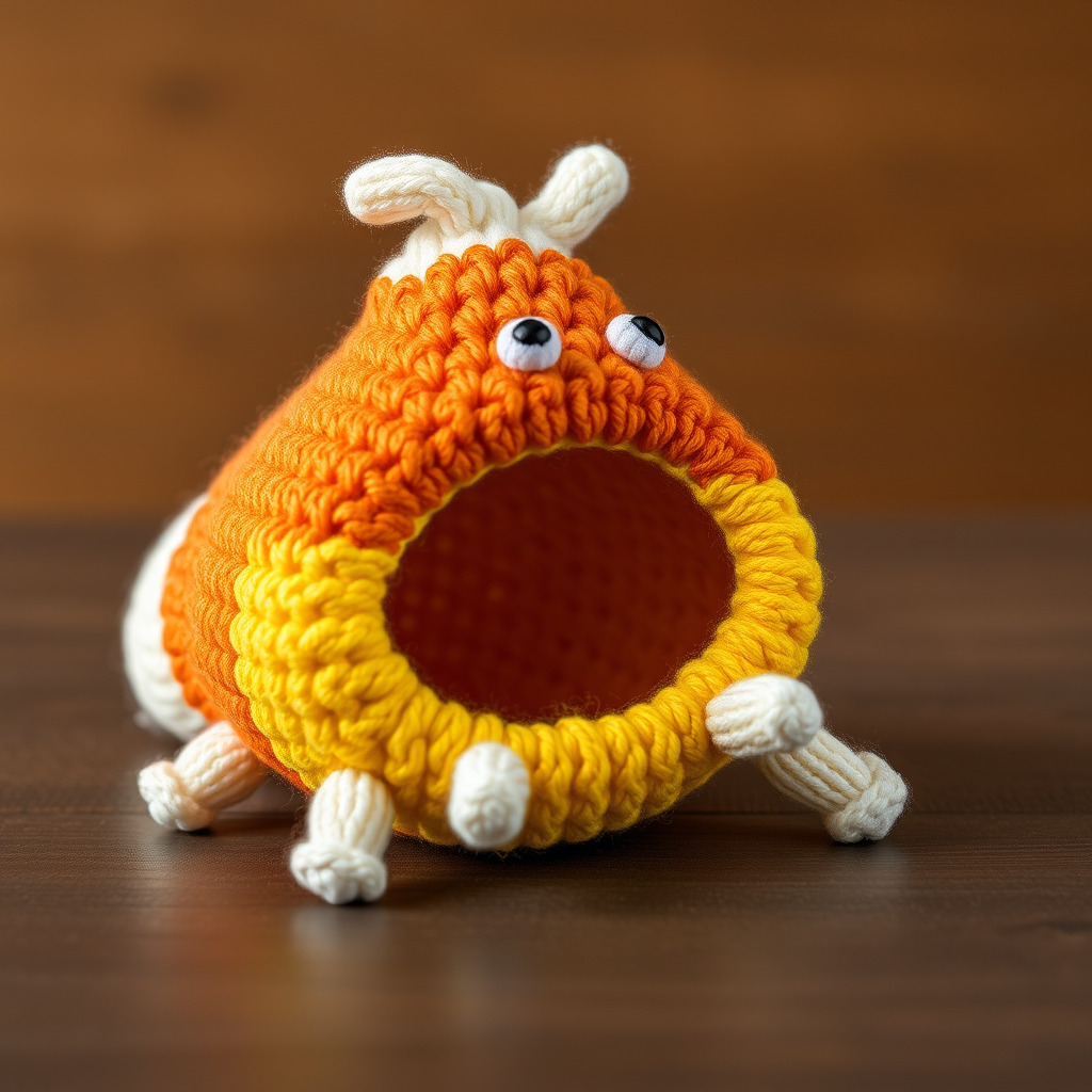 The Candy Corn Cuddle Bug: A Free Knitting Pattern for a Textured, Tri-Color Plushie