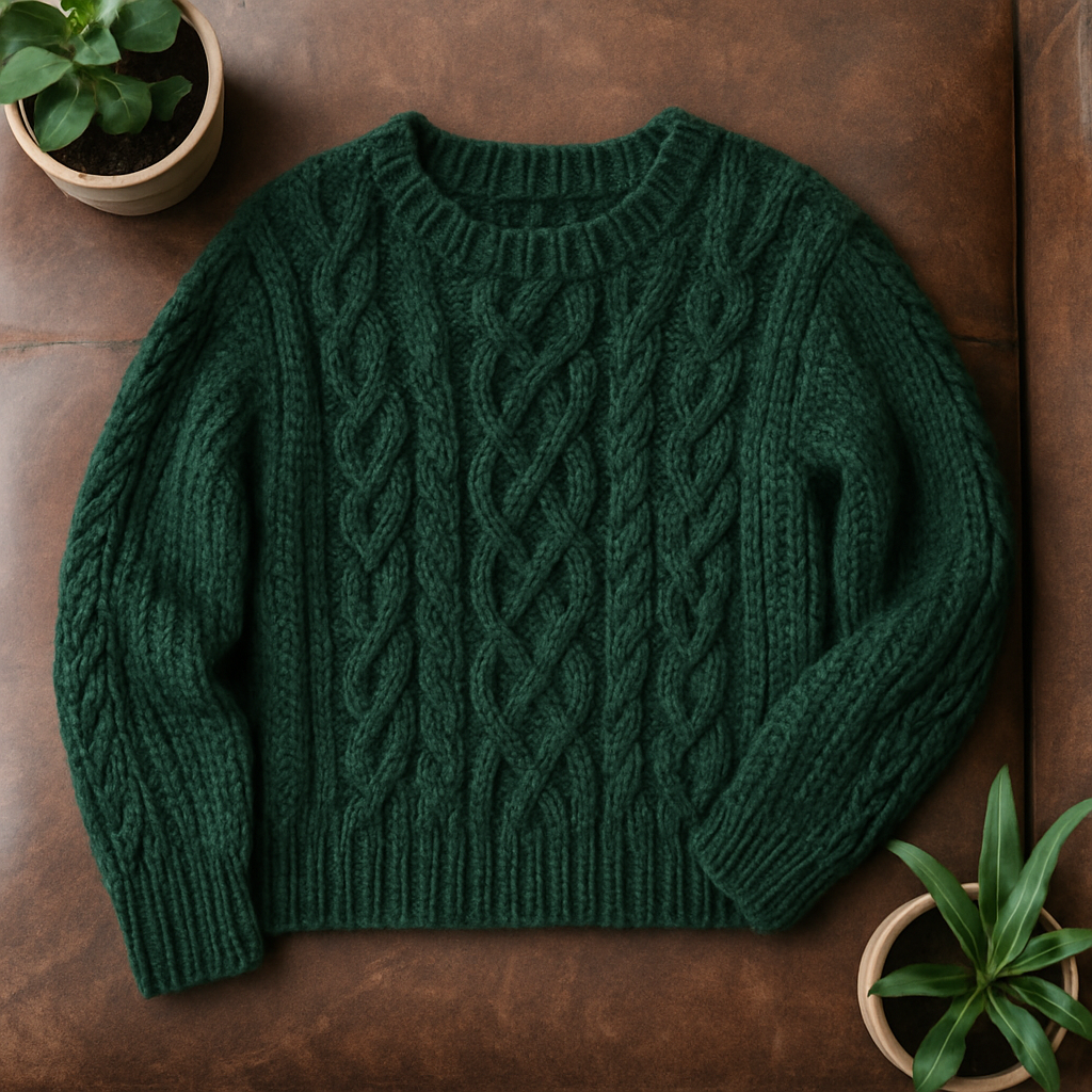 Enchanted Forest Chunky Knit Sweater Free Pattern