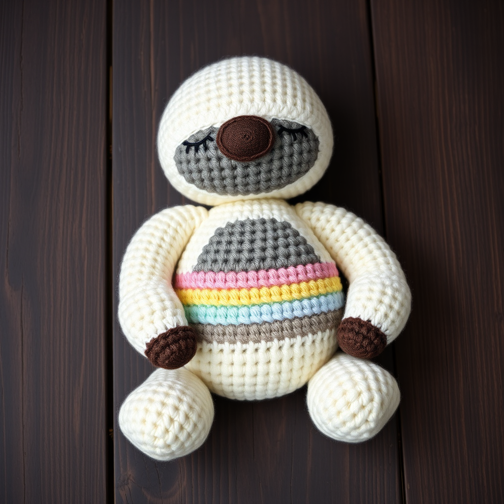 Free Pattern: Cozy Cloud Sloth Amigurumi