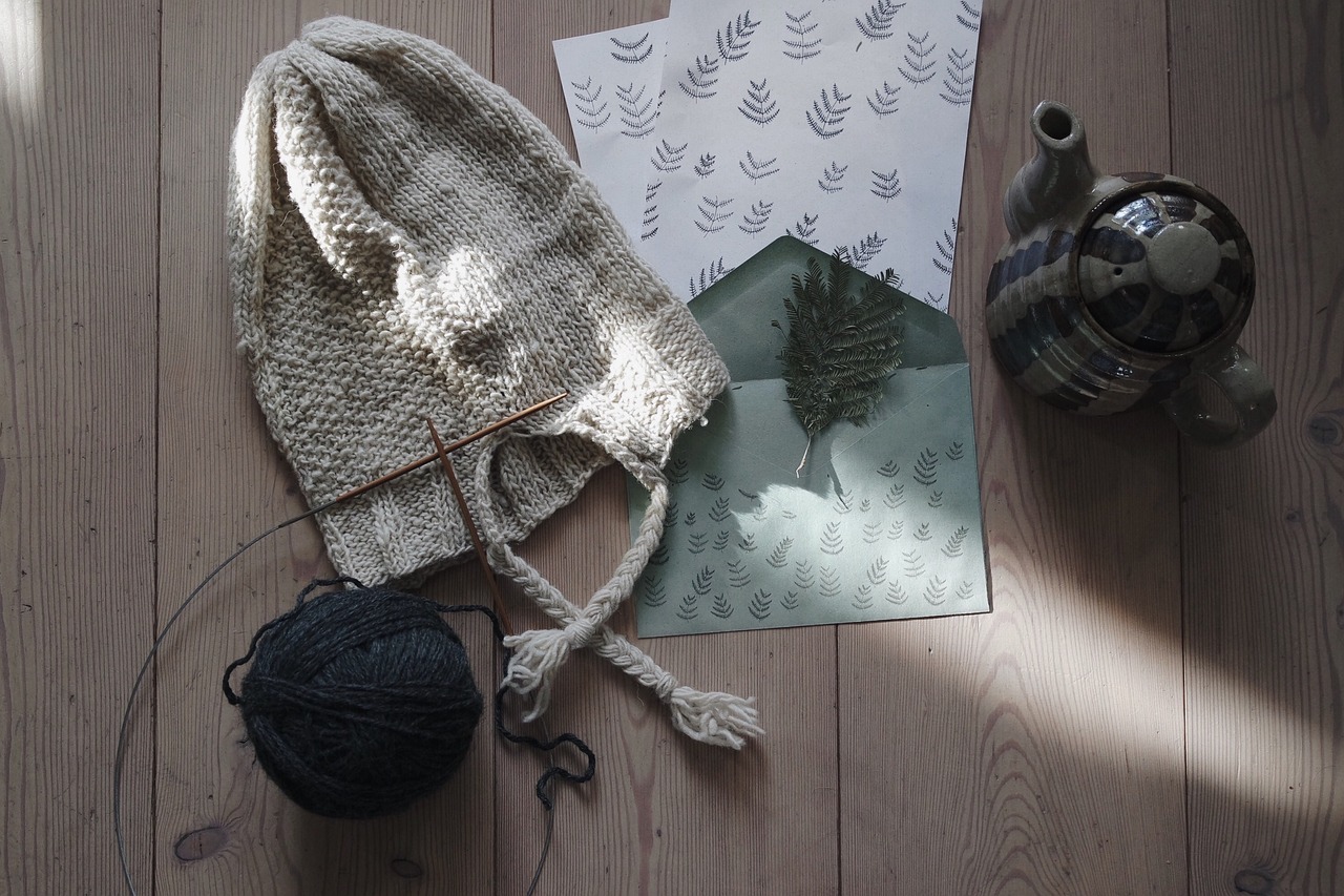 Cozy Knit Hat with Ties