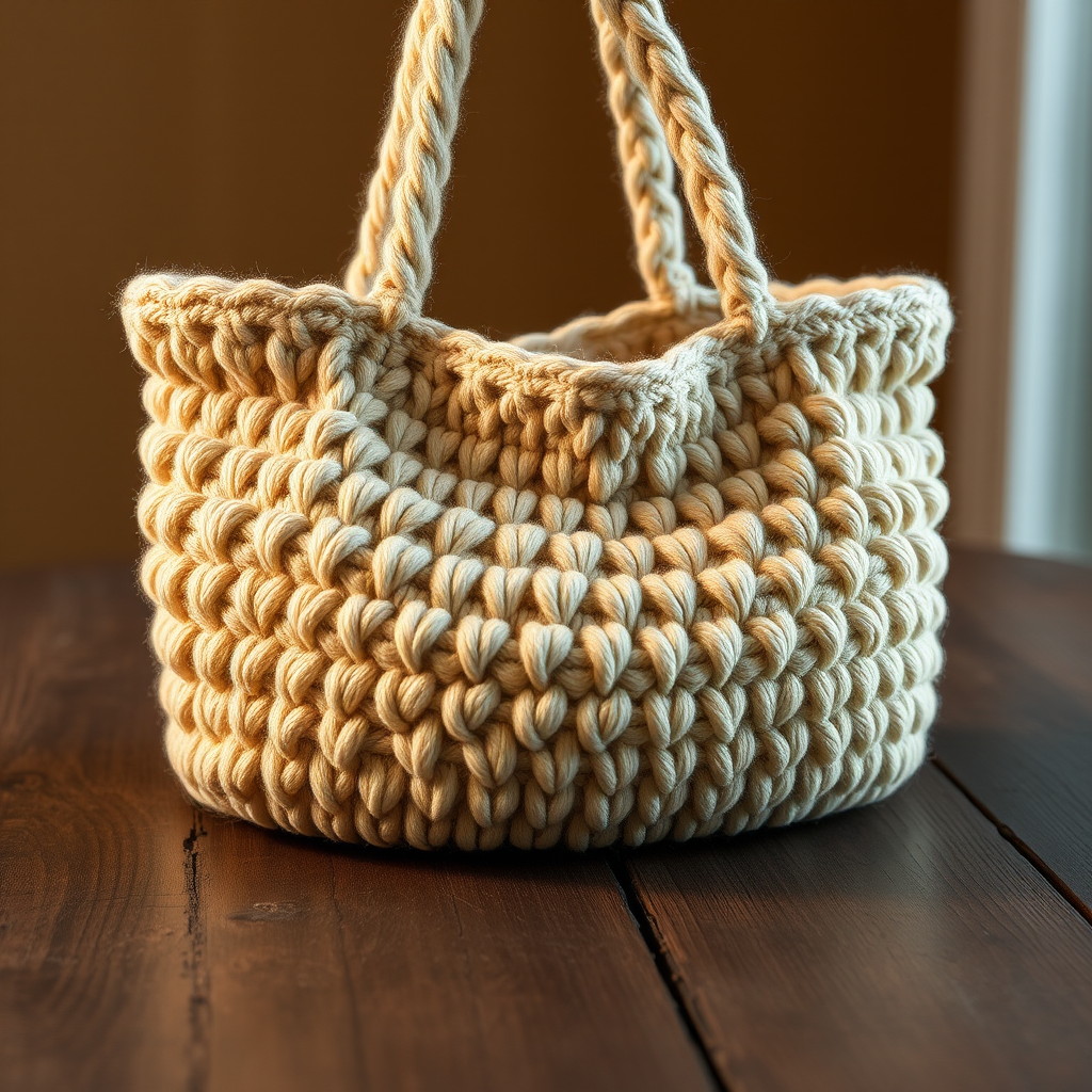 The Sunkissed Dune Tote: A Free Crochet Pattern for a Textured, Raffia Yarn Beach Bag