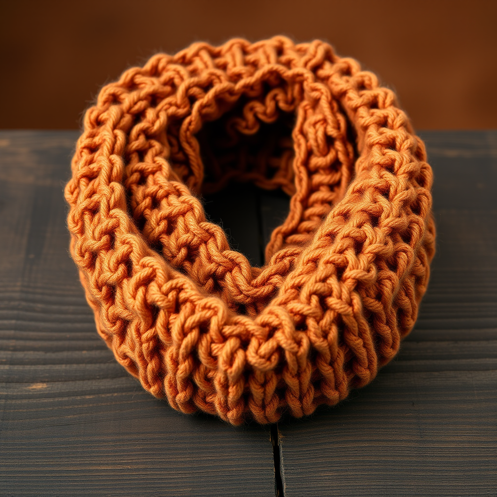 The Dune Drift Cowl: A Free Tunisian Smock Stitch Pattern for a Textured, Desert-Inspired Neck Warmer