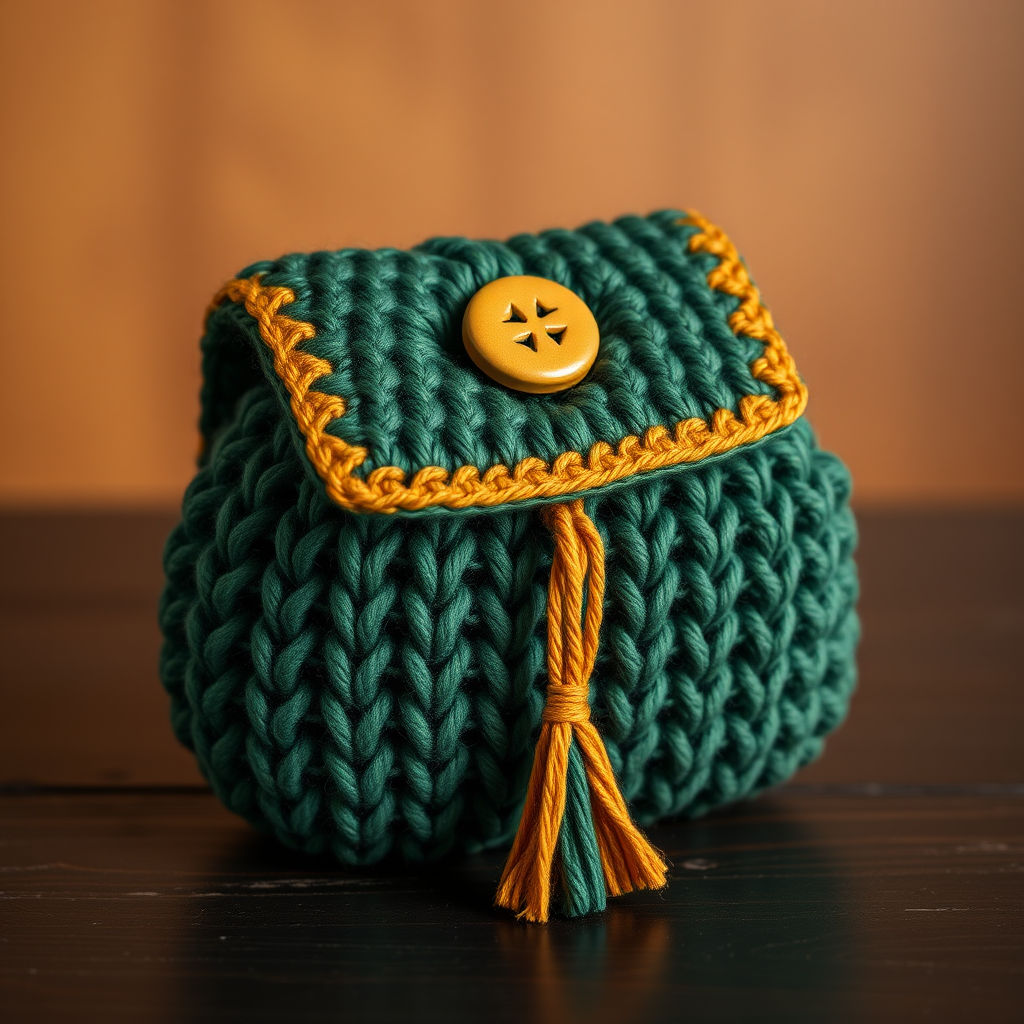 The Whispering Pine Needle Coin Purse: A Free Knitting Pattern for a Textured, Forest-Inspired Accessory