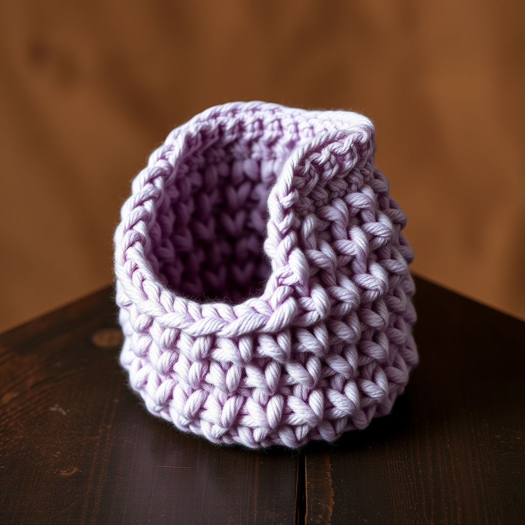 Lavender Twine Crochet Bag Free Pattern