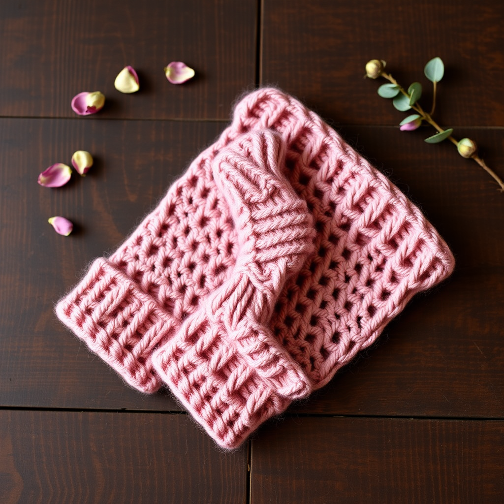 Frosted Briar Rose Fingerless Gloves Free Pattern