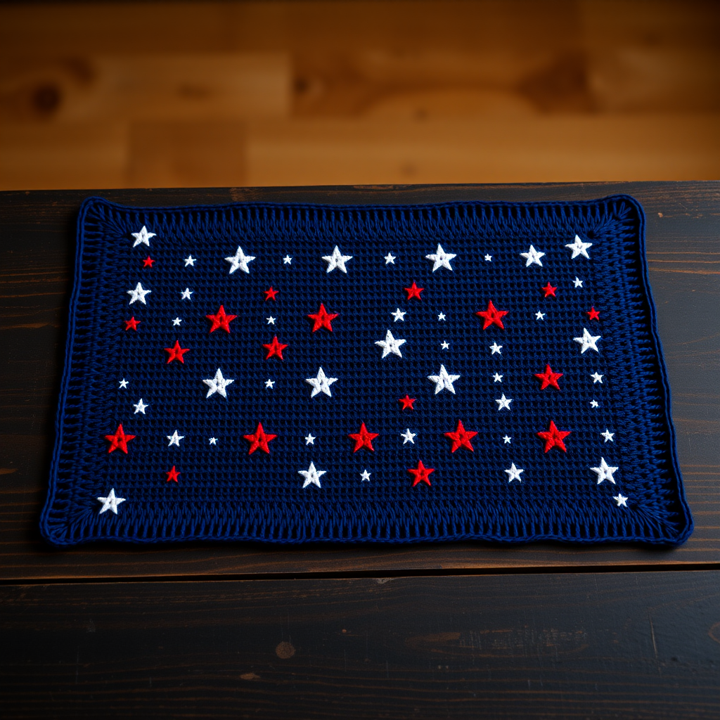 Free Pattern: The Galactic Independence Place Mat