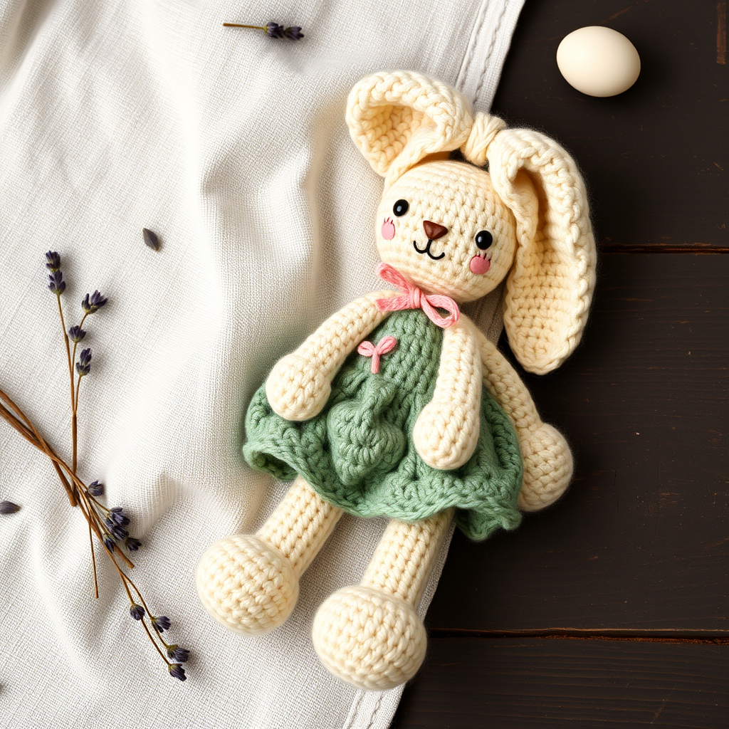 Meadow Mallow Bunny Amigurumi Free Pattern – Crochet a Cloud-Soft Easter Companion