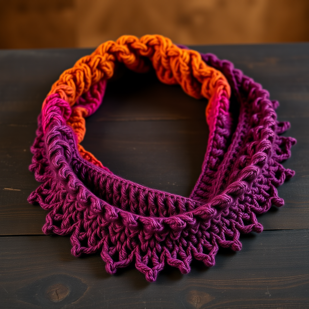 Duskfire Lace Crochet Stole Free Pattern