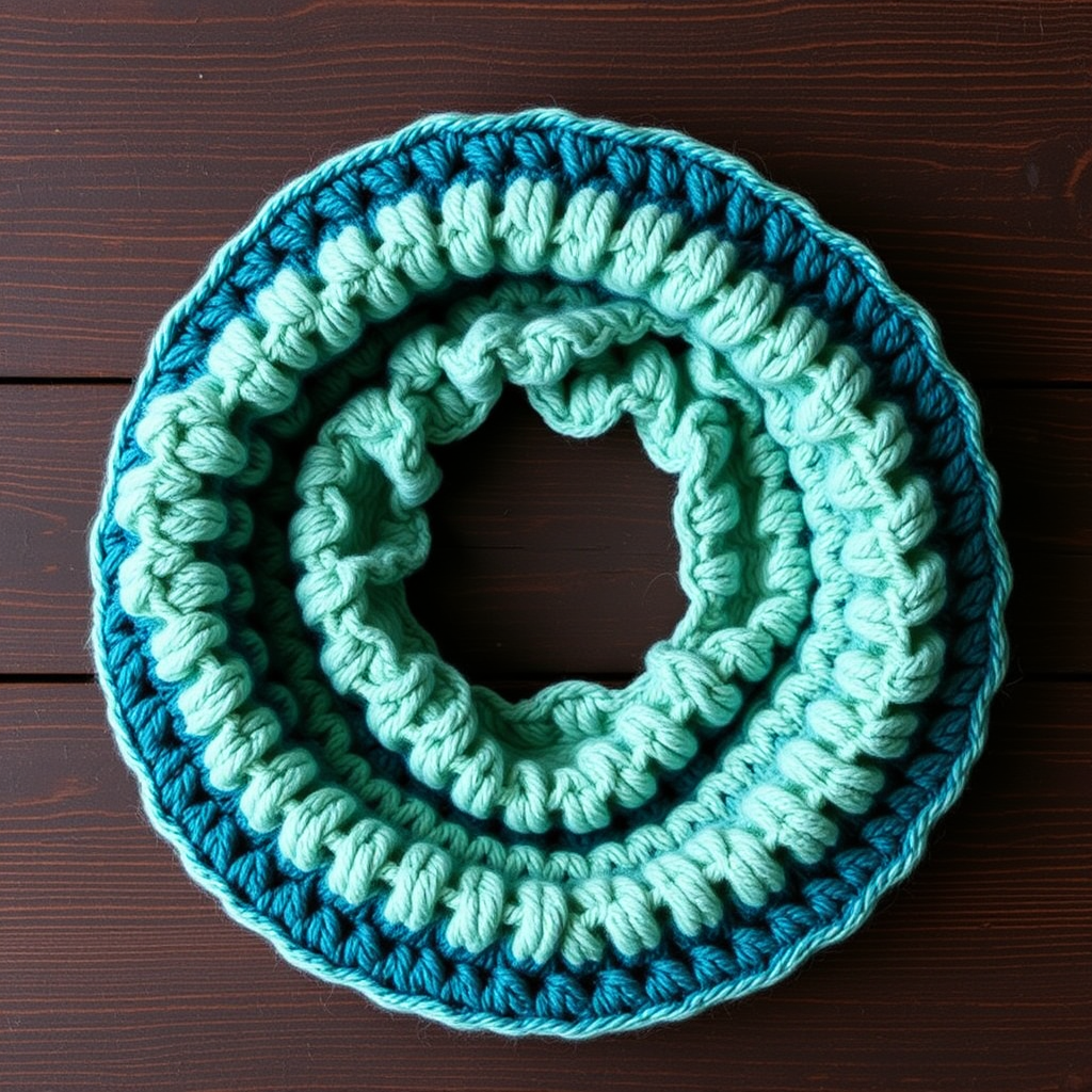Oceanic Opulence Crochet Cowl Free Pattern