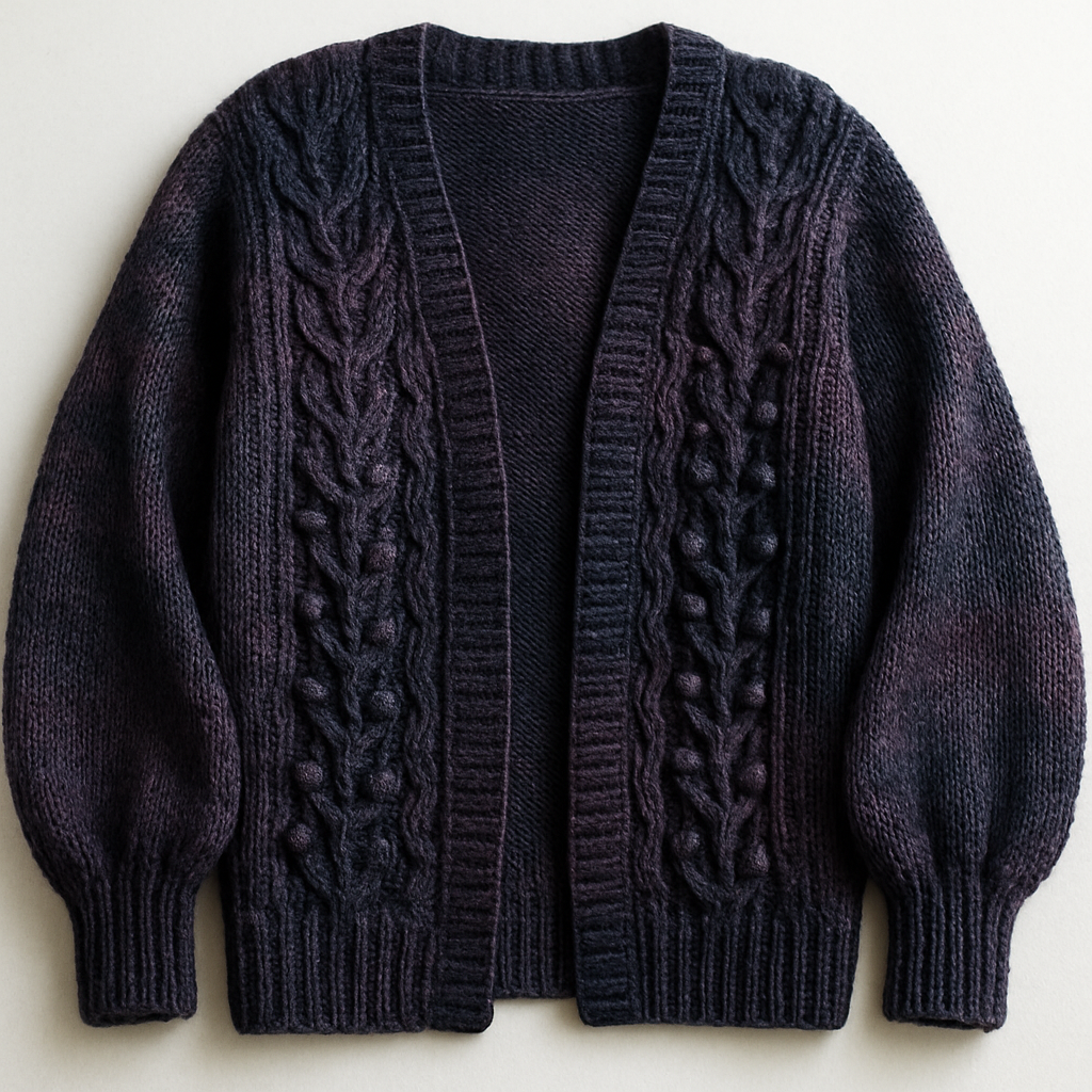 Boho Chic Moody Textured Cardigan Free Pattern