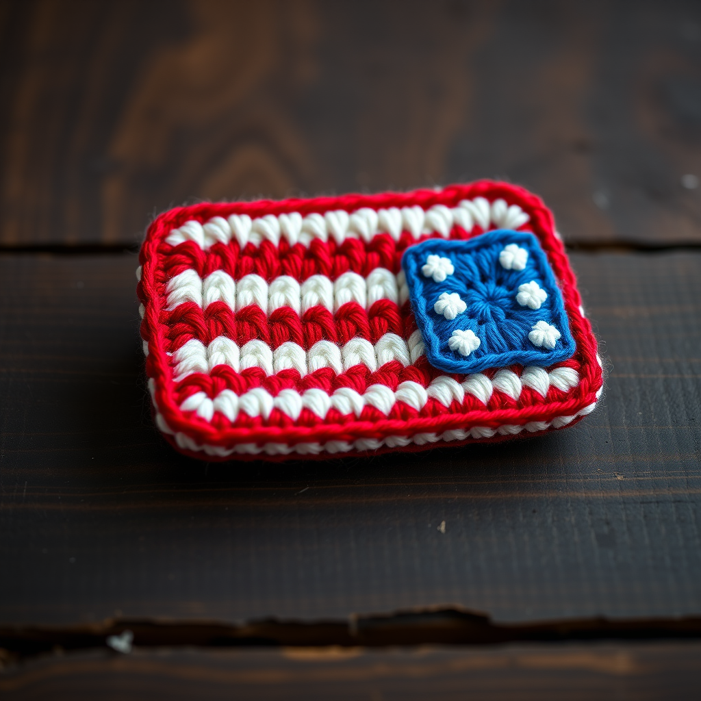 Patriotic Waves American Flag Applique Free Pattern
