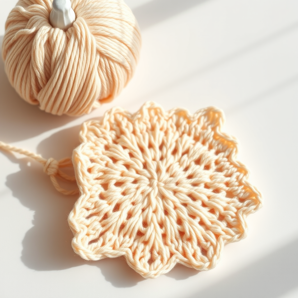 Sunburst Crochet Dishcloth Pattern