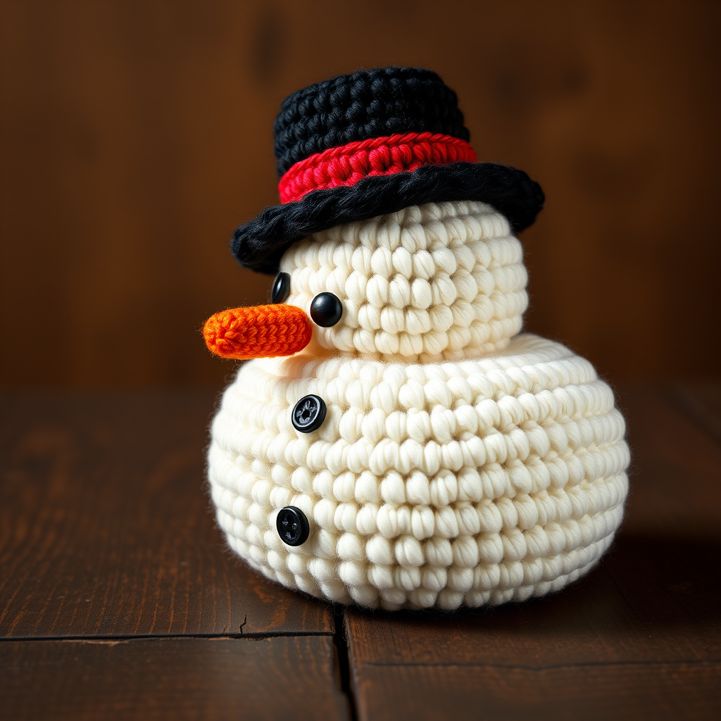 Frosty Hug Snowman Cuddler Free Pattern