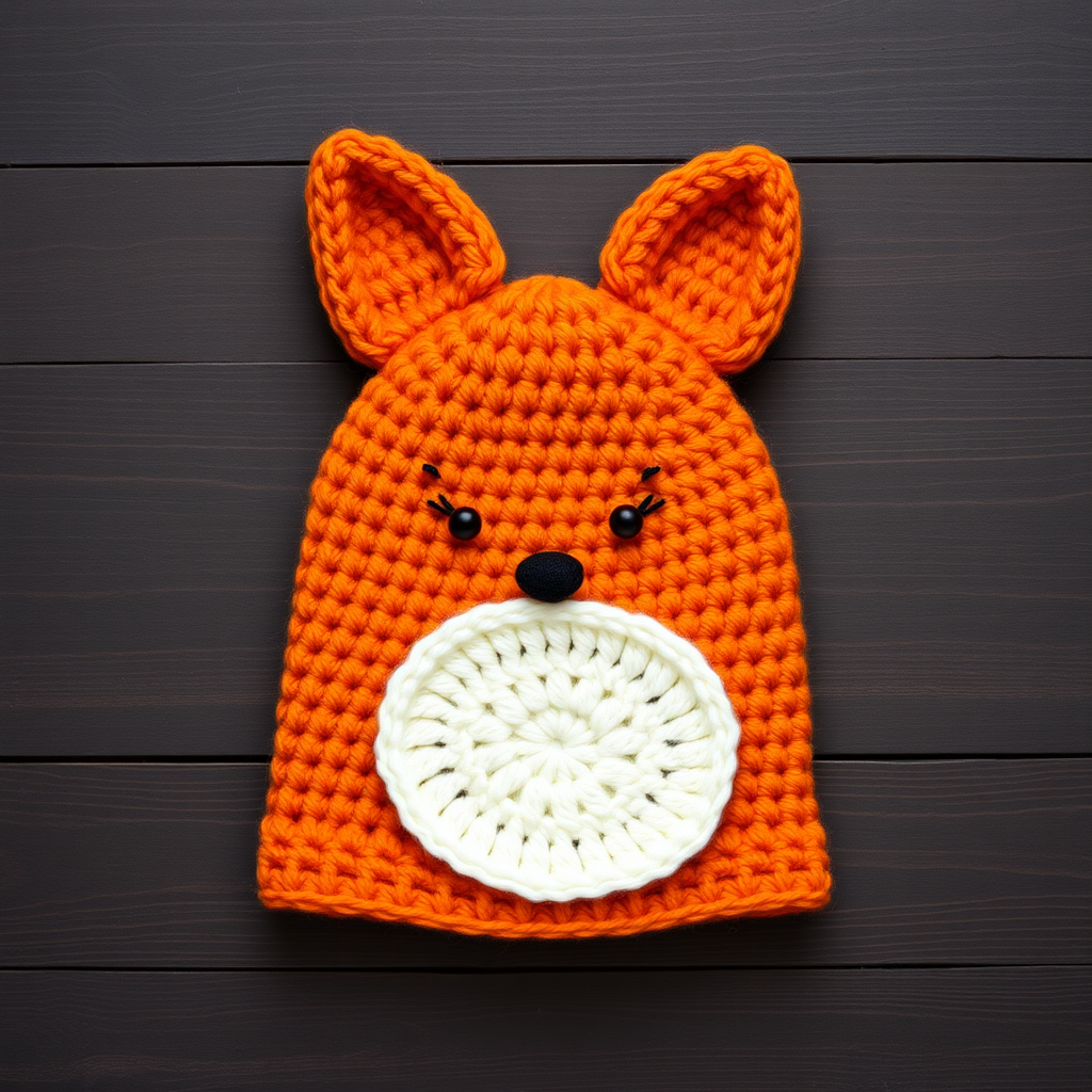 Whimsical Woodland Fox Crochet Hat Free Pattern