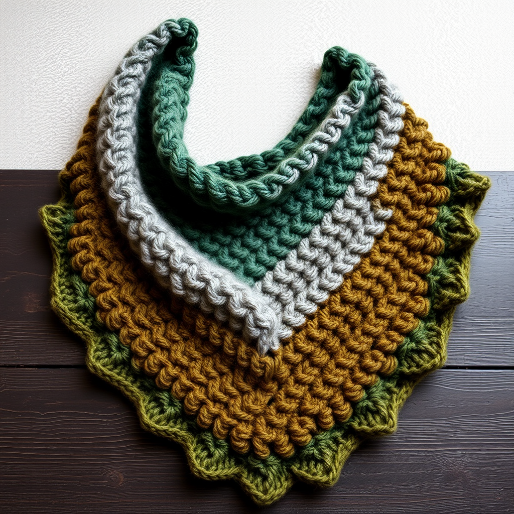 Whispering Willow Moss Stitch Triangle Shawl Free Pattern – Knit a Forest Floor Wrap