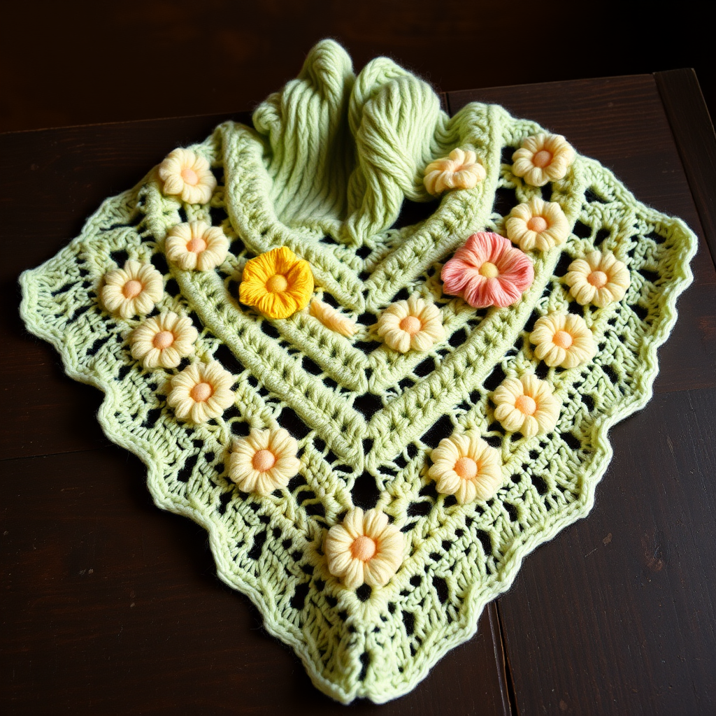 Wildflower Meadow Shawl Free Pattern