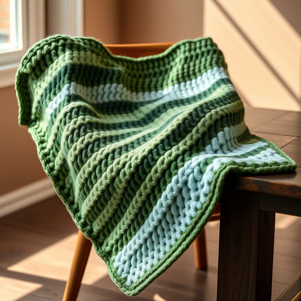 The Whispering Pines Corner to Corner Throw: A Free Crochet Pattern for a Modern, Textured Landscape Blanket