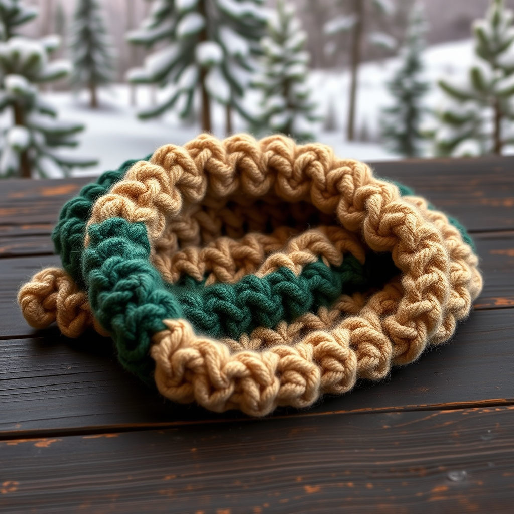 Whispering Pines Chunky Crochet Scarf Free Pattern