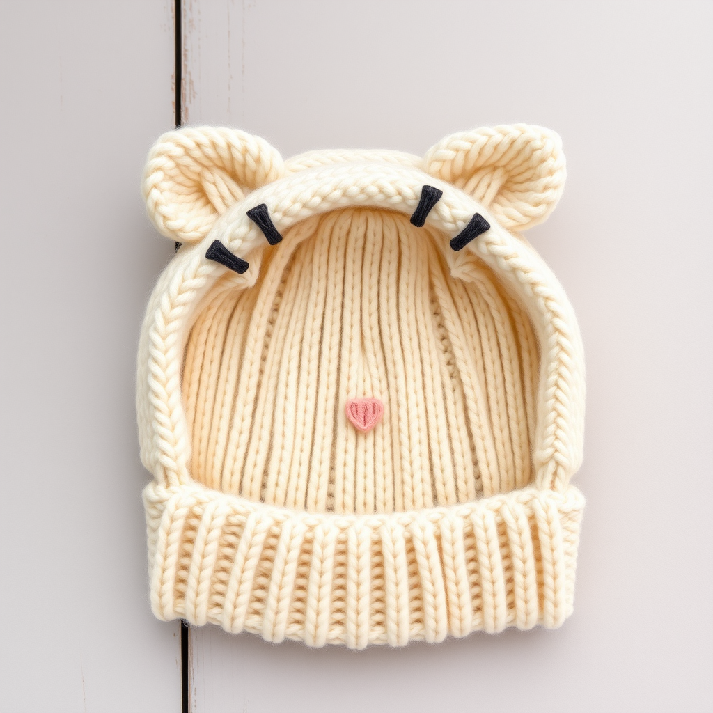 Purrfect Whiskers Baby Beanie Free Pattern – Knit a Cozy Kitten Crown