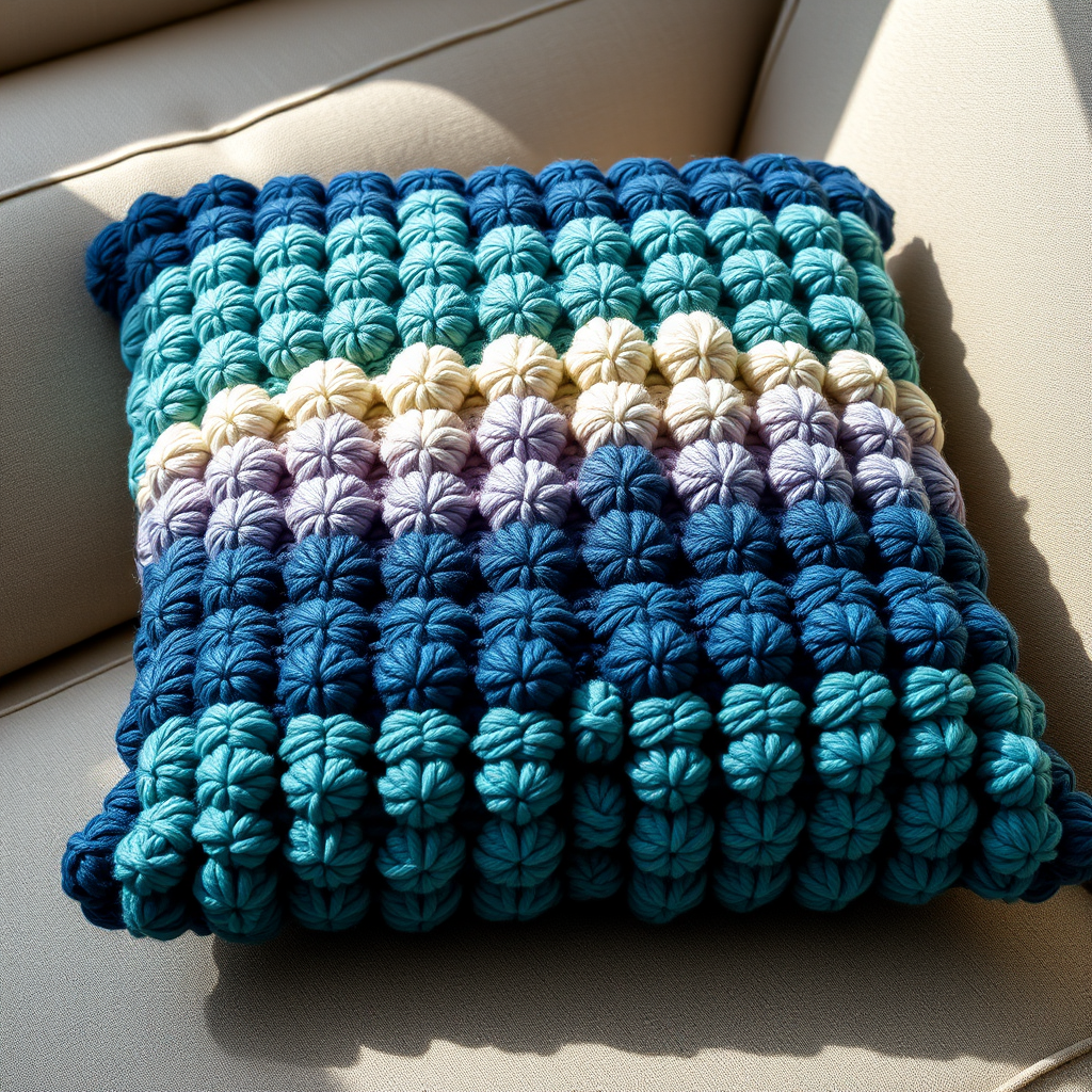 Aurora Borealis Chunky Knit Pillow Free Pattern – A Cozy Northern Lights Accent