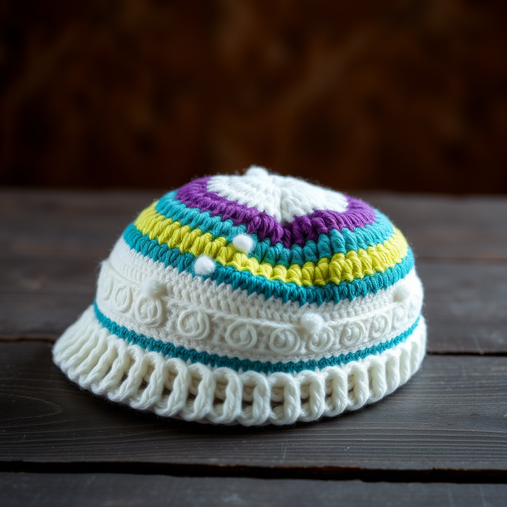 Free Pattern: Arctic Aurora Borealis Snowstorm Hat