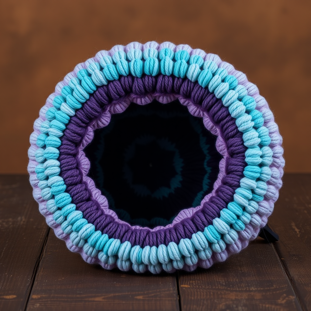 Free Pattern: Reversed Geode Jumbo Yarn Pillow Case