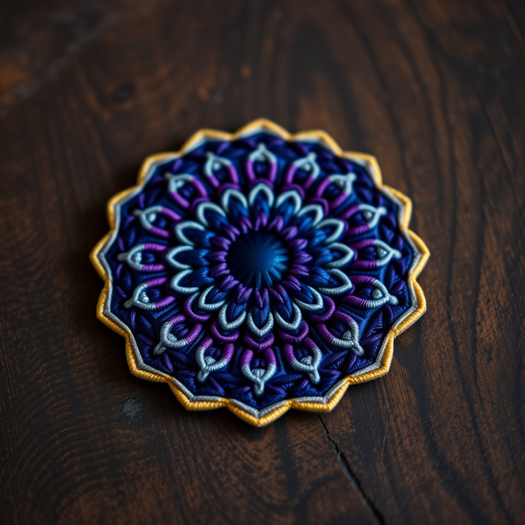 Free Pattern: The Celestial Lotus Mandala Coaster