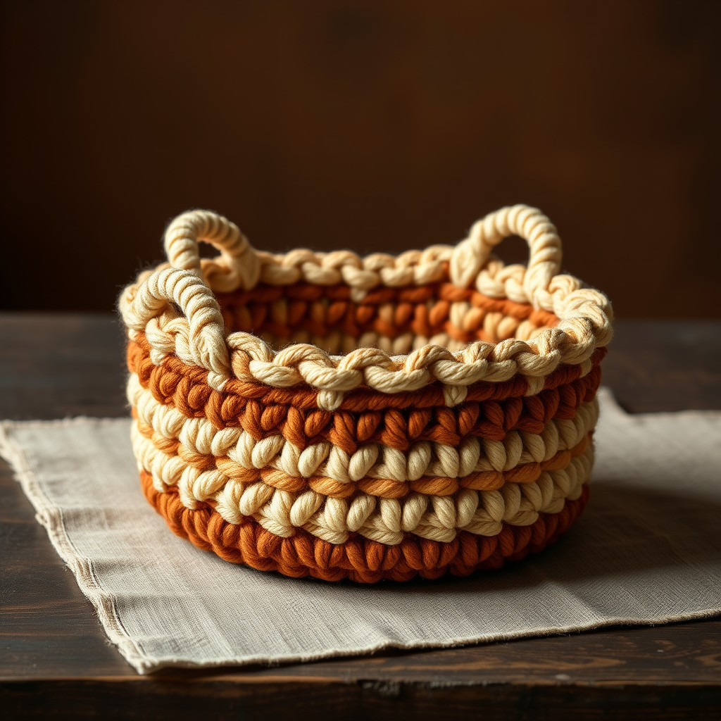 The Dune Drifter Storage Basket Free Pattern – Knit a Sandy Oasis Tote