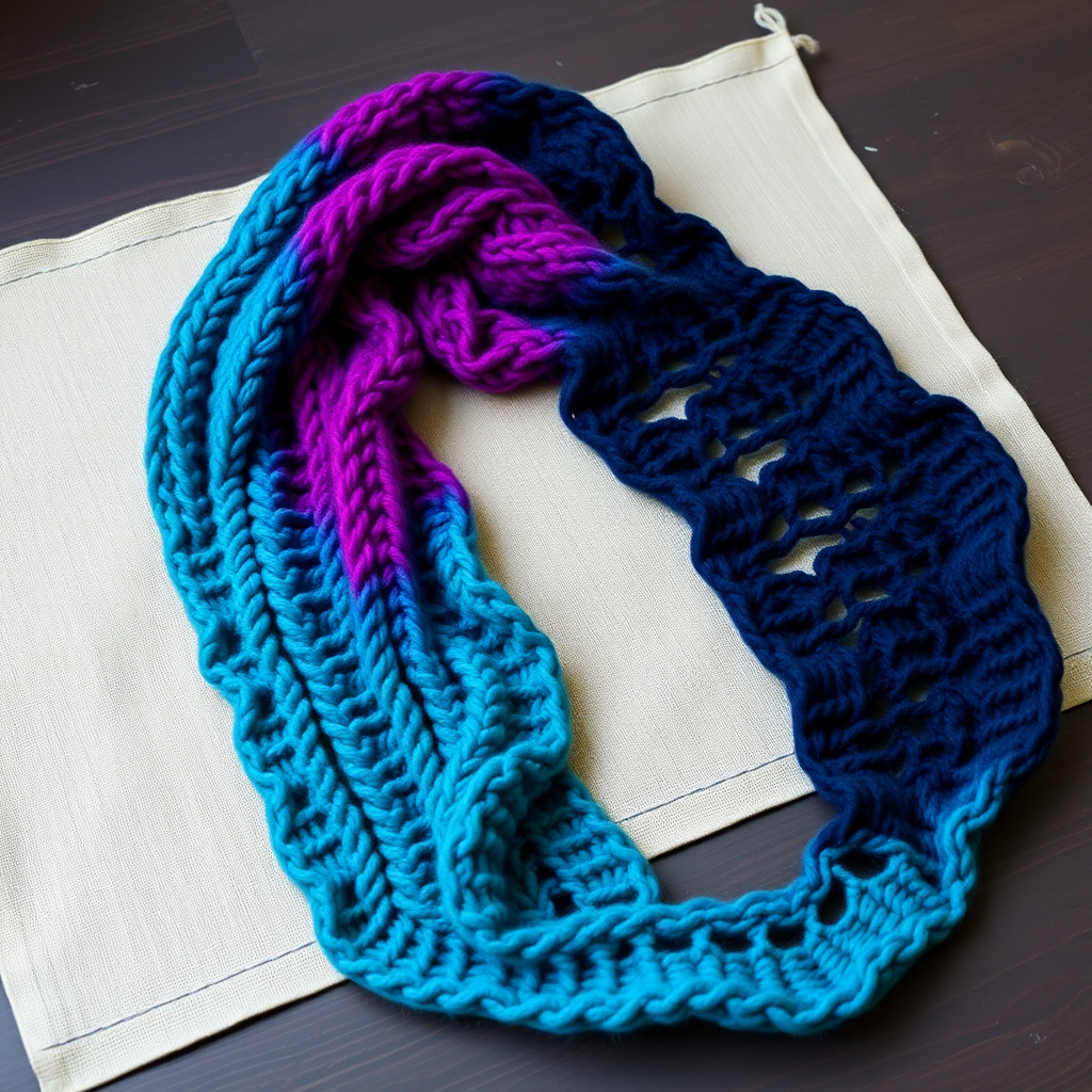 Aurora Borealis Drift Scarf Free Pattern – Knit a Shifting Sky Wrap