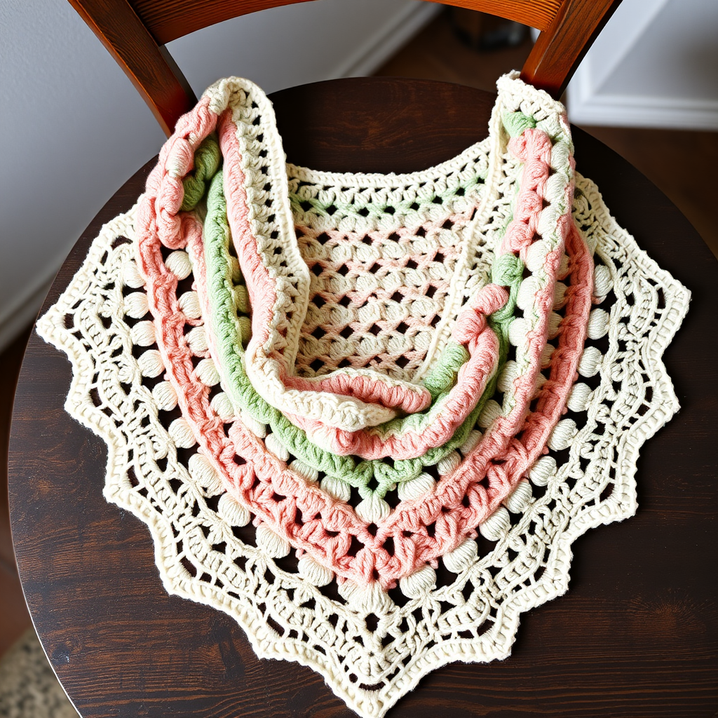 Meadow Breeze Mosaic Shawl Free Pattern – Crochet a Spring Garden Wrap
