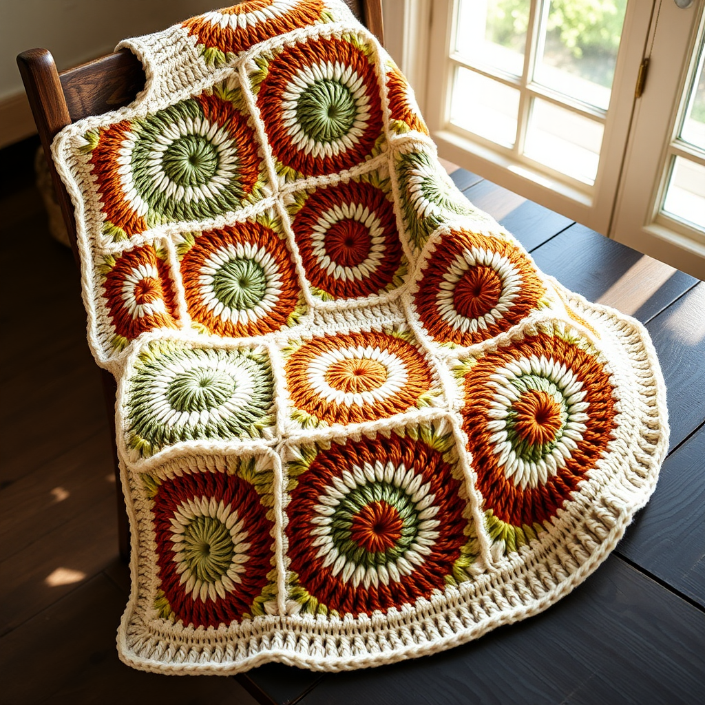 Mosaic Meadow Throw Free Pattern – Crochet a Patchwork Prairie Blanket