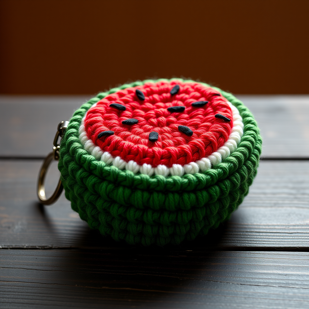 Juicy Watermelon Coin Purse Free Pattern