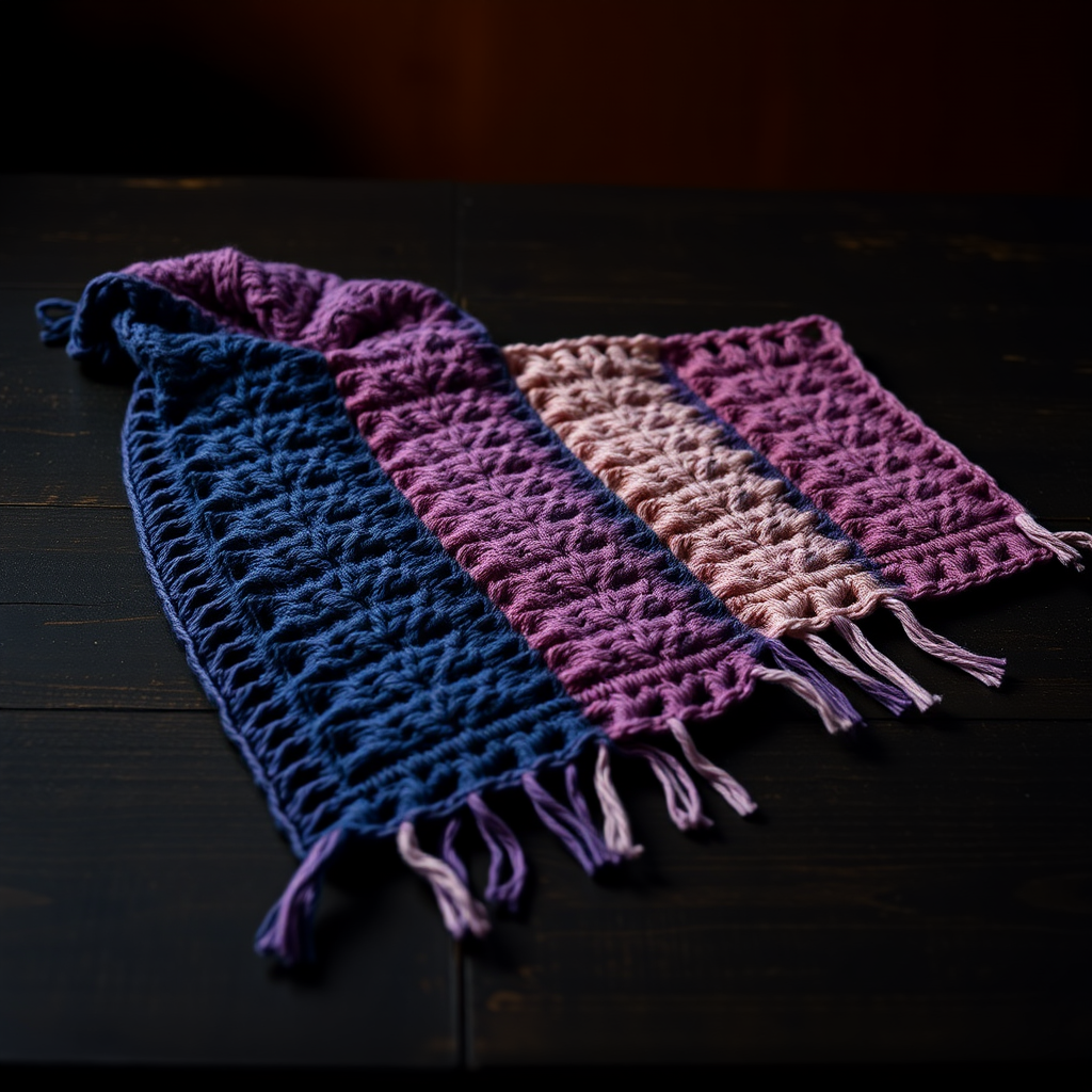 The Twilight Drape Stole: A Free Crochet Pattern for a Luminous, Color-Blocked Evening Wrap