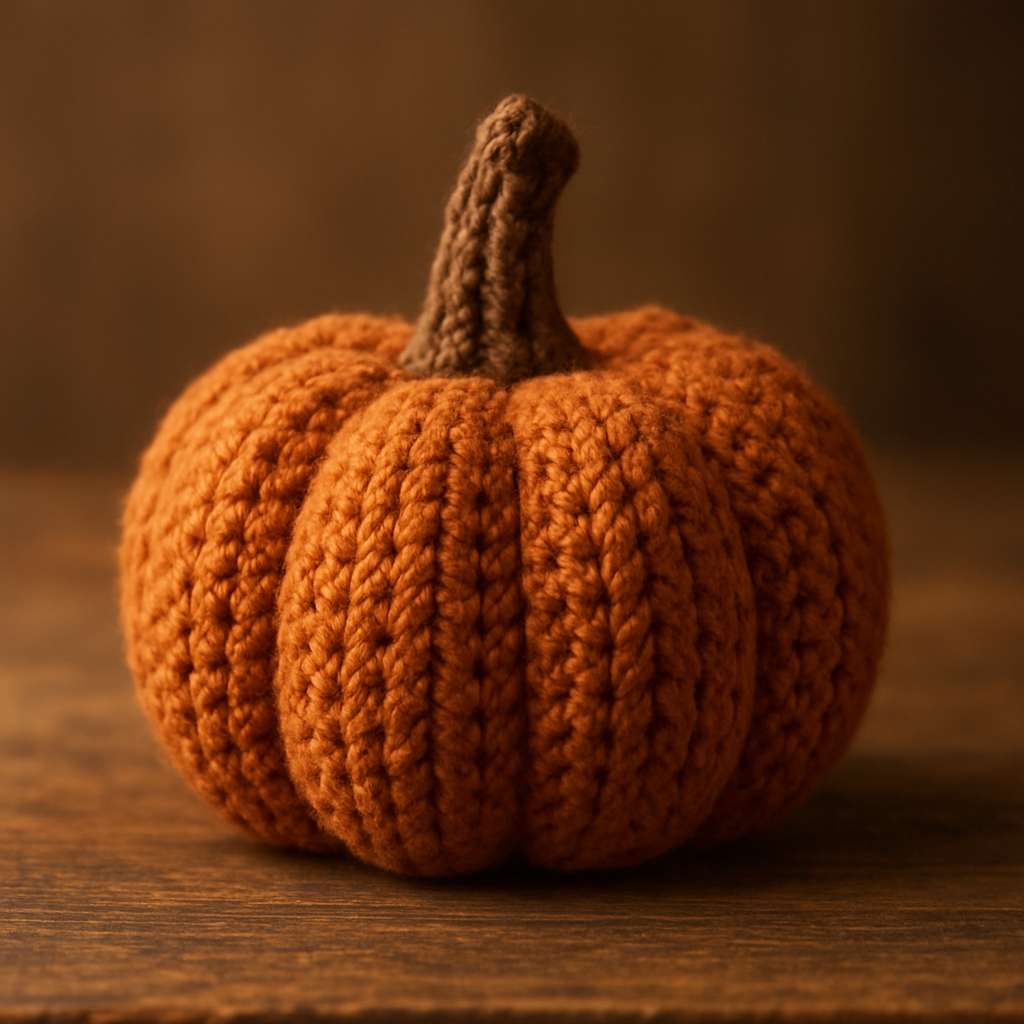 Crochet Whimsical Twisted Spiral Pumpkin Free Pattern