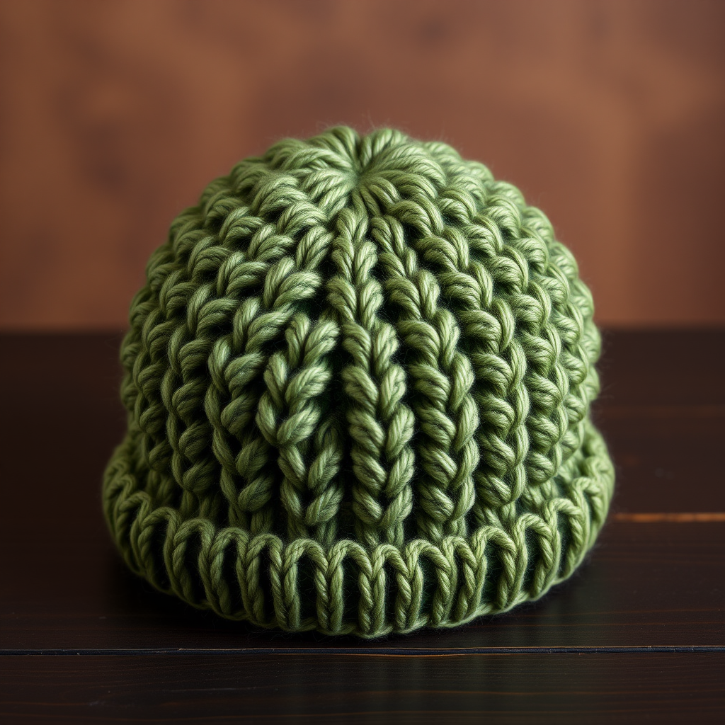 Mossy Glen Raspberry Stitch Slouch Hat Free Pattern – Knit a Cozy Textured Beanie