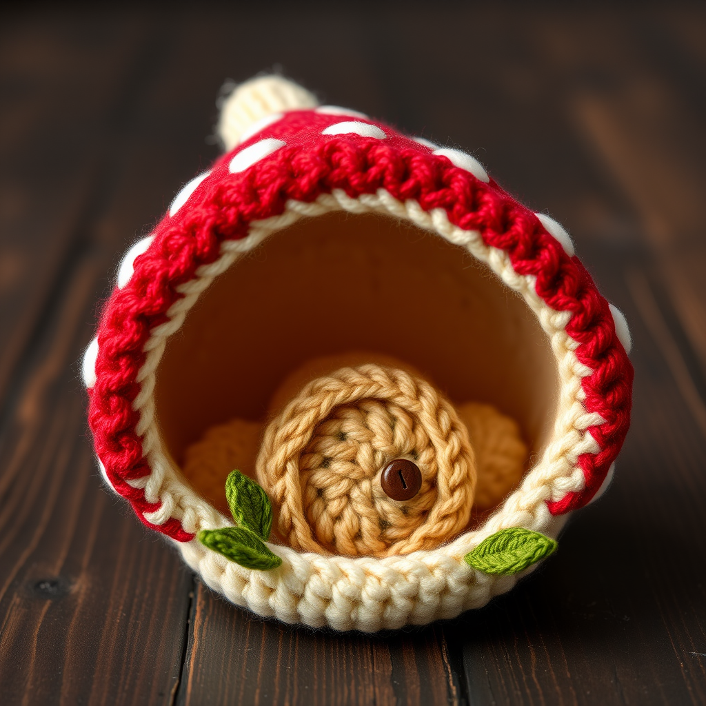 Whimsical Woodland Gnome Home Free Pattern – Crochet a Cozy Mushroom Cottage