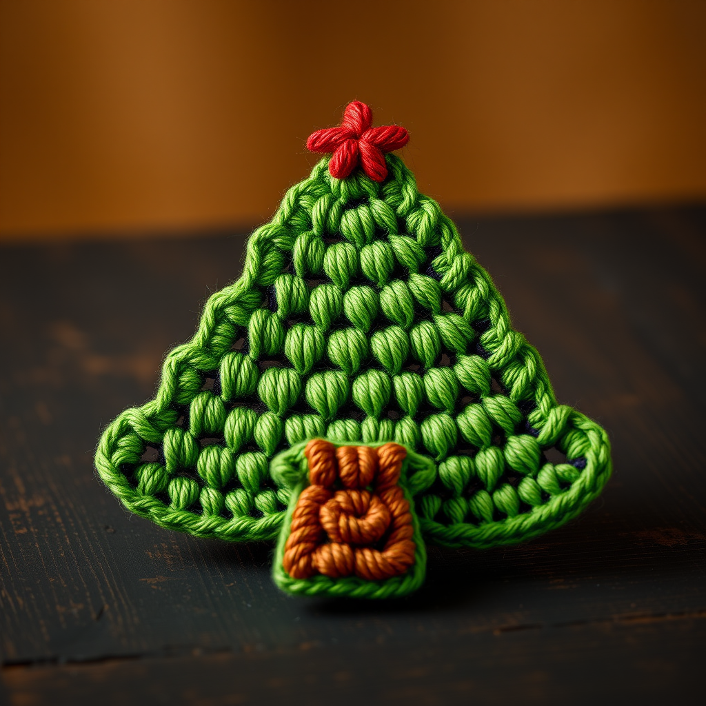 Evergreen Delight Christmas Tree Applique Free Pattern