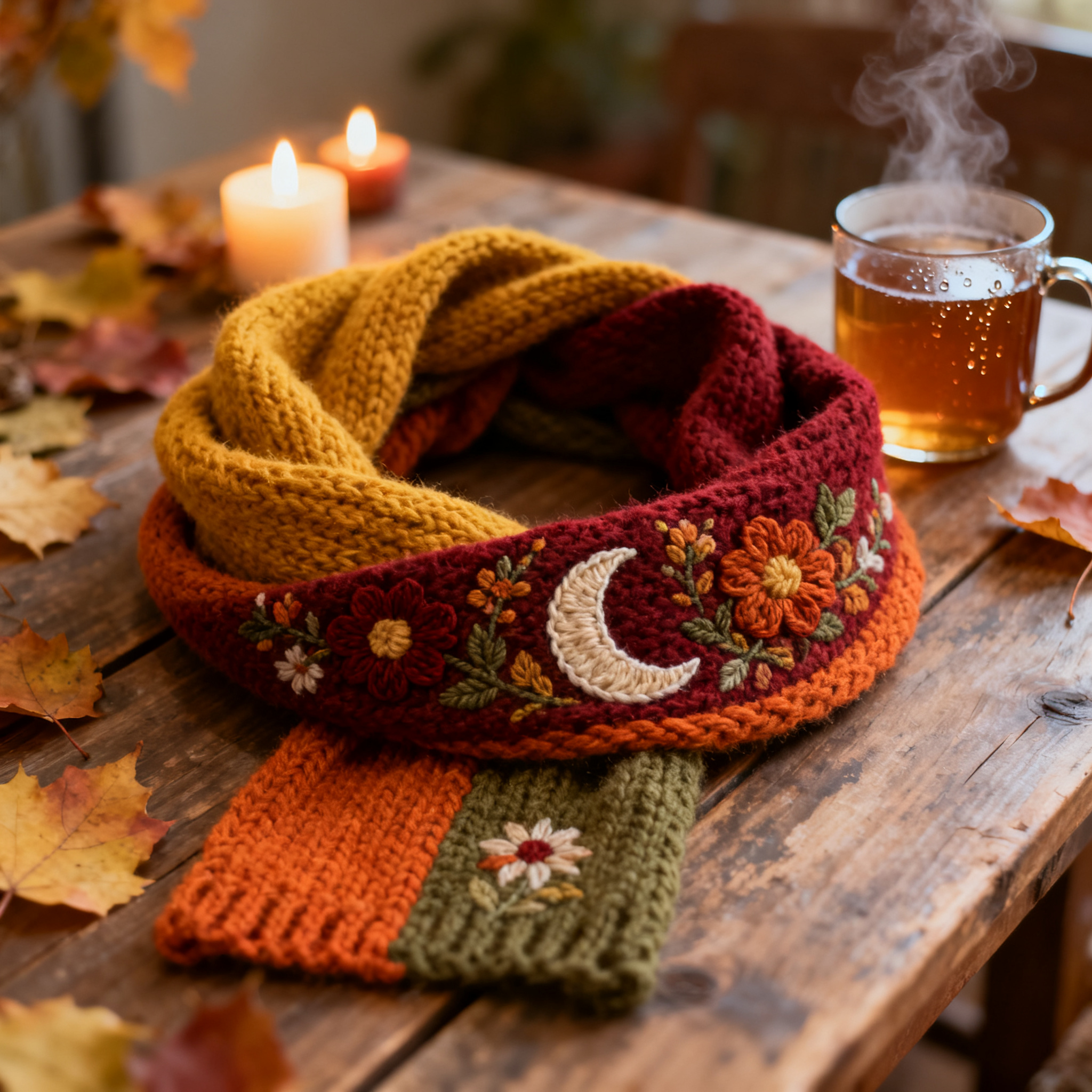 Harvest Moon Infinity Scarf