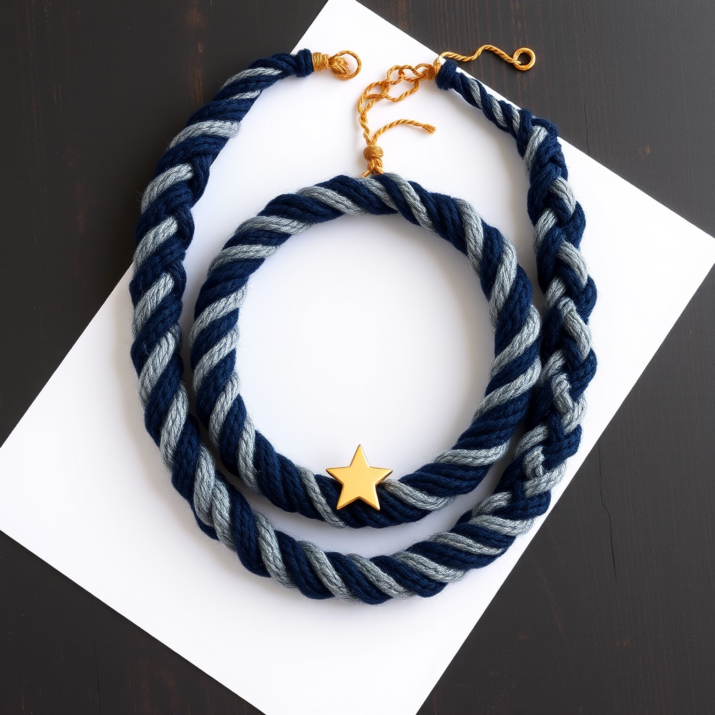 Celestial Cascade Twisted Crochet Necklace Free Pattern – Boho Starry Night Wrap