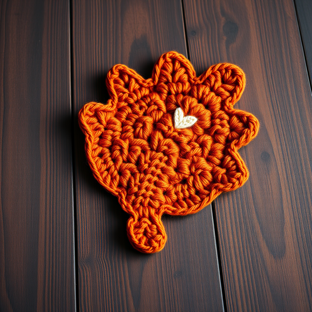 Cozy Cabin Autumn Leaf Mug Cozy Free Knitting Pattern