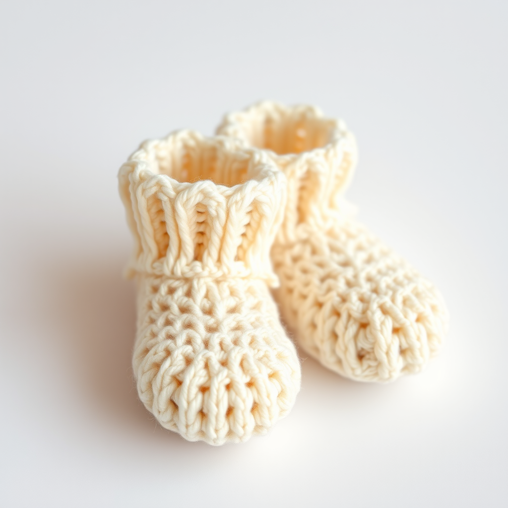 Cozy Ribbed Crochet Baby Booties