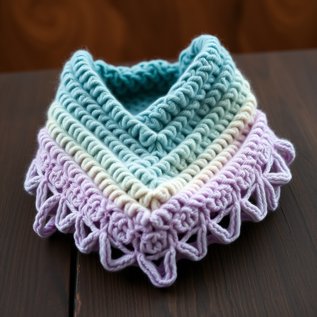 Aurora Borealis Ombre Wrap Free Knitting Pattern