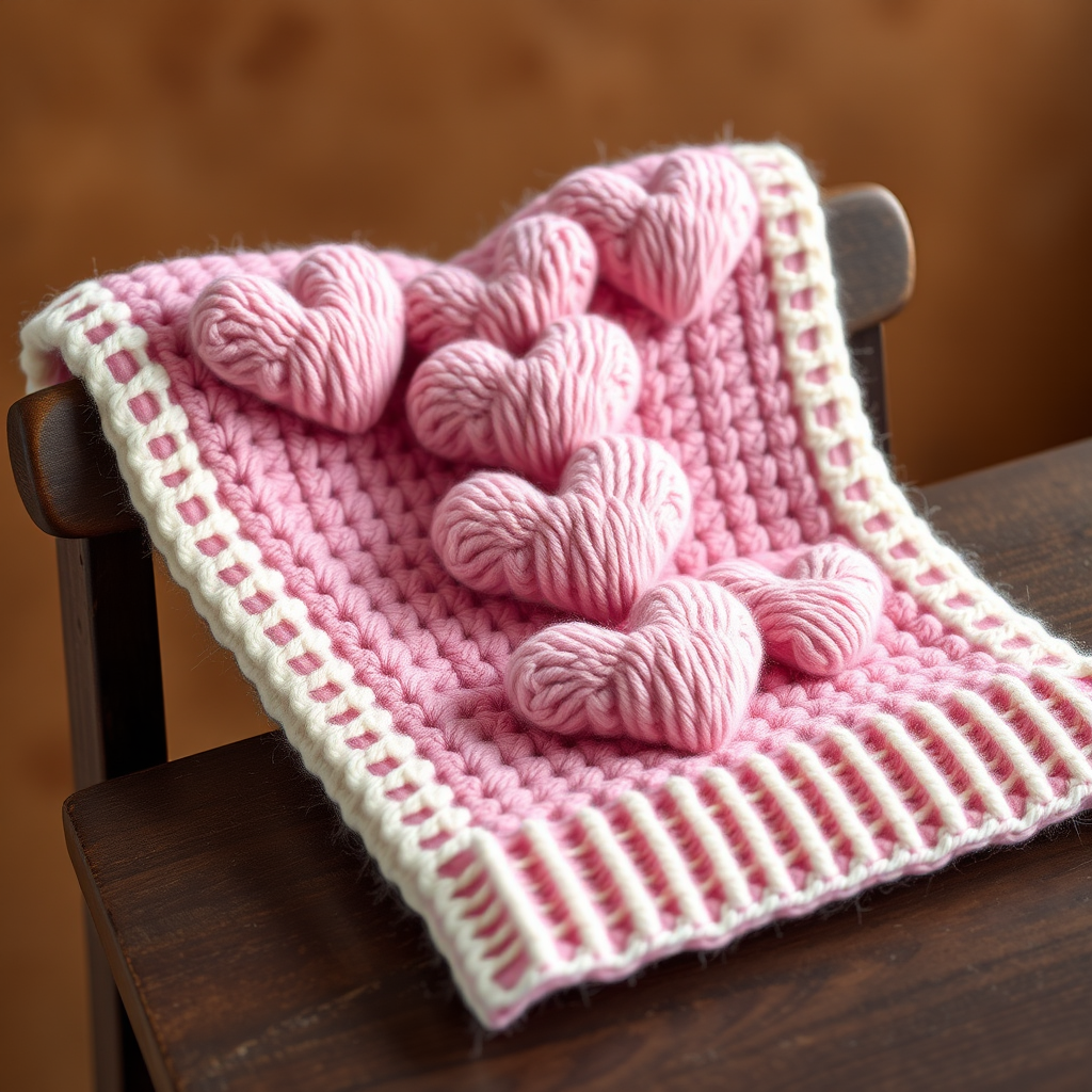 The Cloudburst Puffy Heart Scarf: A Free Knitting Pattern for a Textured, Cozy Winter Accessory