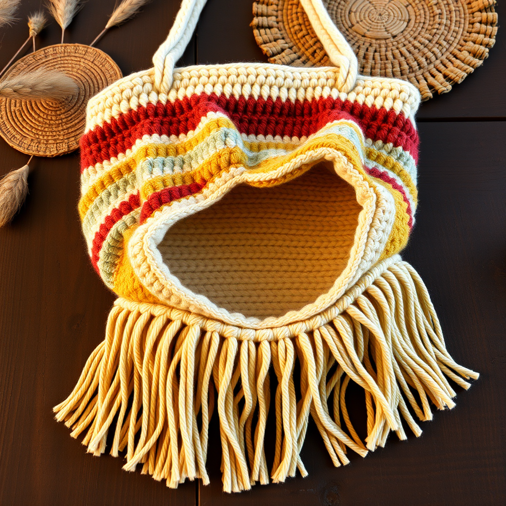 Desert Bloom Fringe Pocket Bag Free Pattern – Crochet a Wanderer's Treasure