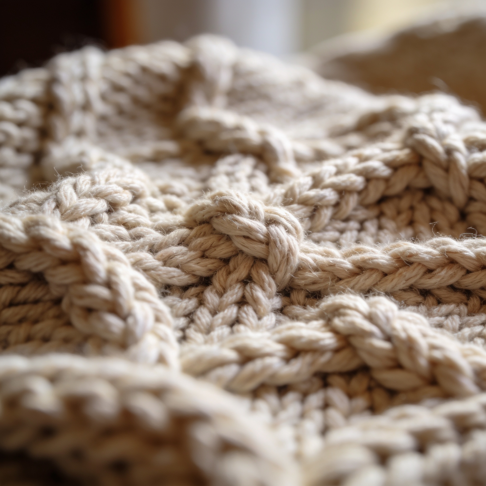 Chunky Cable Knit Blanket Pattern