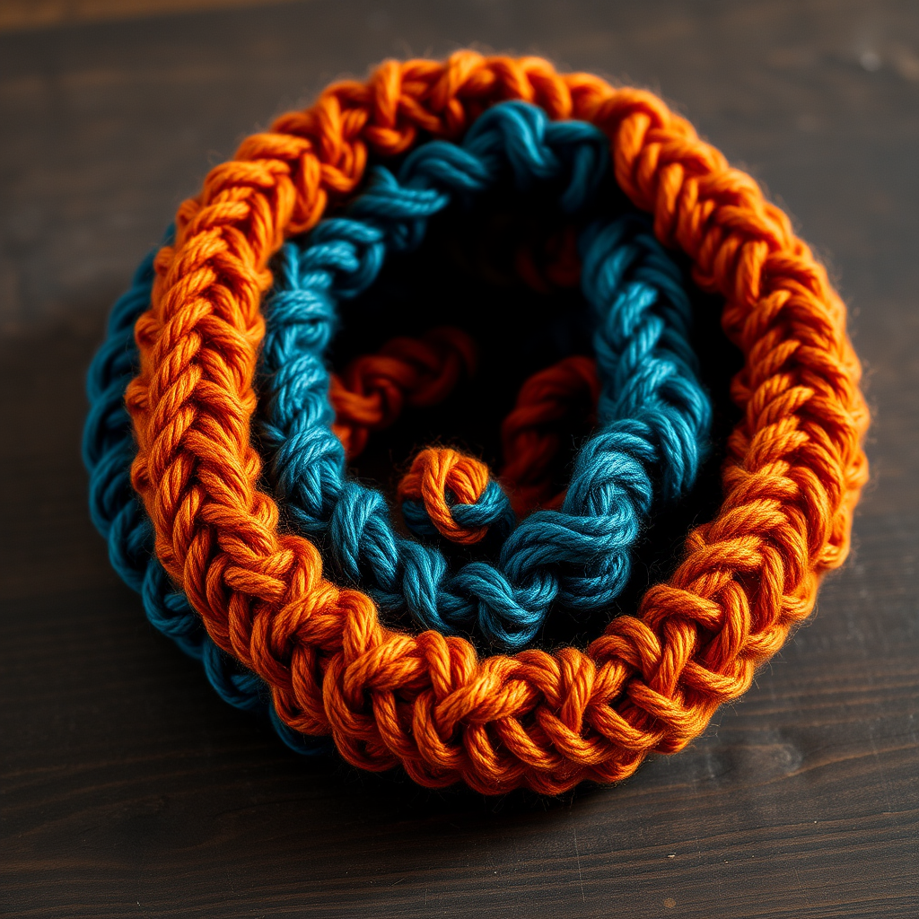 Ember Glow Twisted Ribbon Cowl Free Knitting Pattern