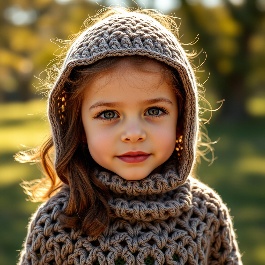 Crochet Cozy Hooded Poncho Free Pattern