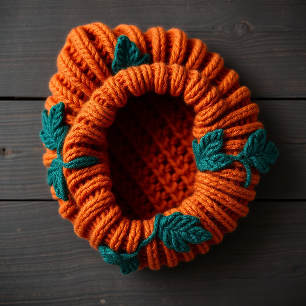 Emberwood Slouchy Beanie Free Pattern – Textured Knitted Autumn Hat with Leaf Stitch